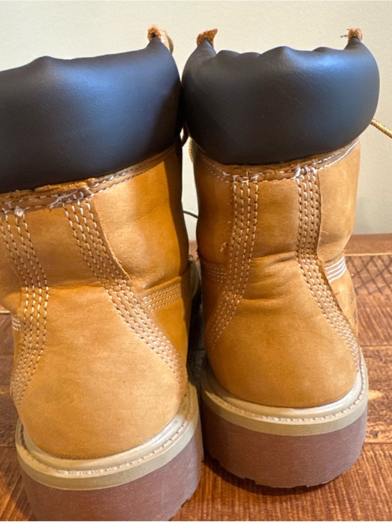 Timberland Wheat/Tan Nubuck Work Boots with Black Collar Size 5 Mens/ 6.5 Womens main image 8